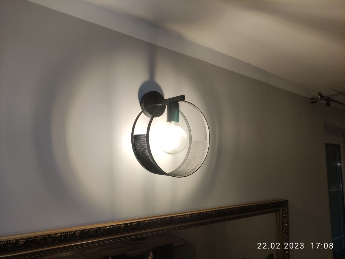 Kinkiet Luminex Siner 695 / 9733 czarny E27 60 W