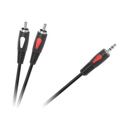 Kabel 2Rca - Jack 3,5Mm 5M Cabletech Eco-Line