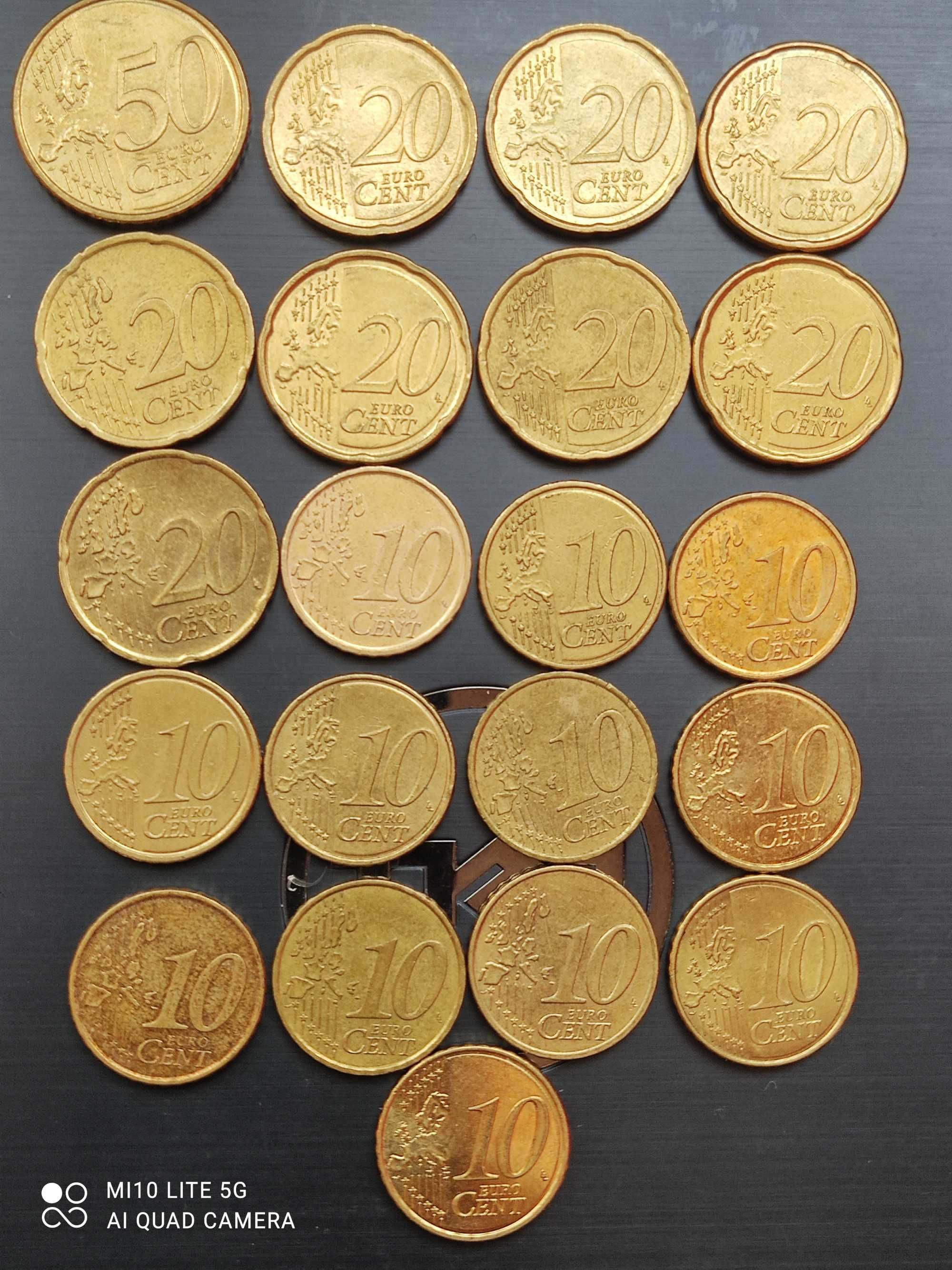 Monety 10 ,20,50 euro cent 2003 , 2014