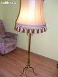 Lampa stojąca-stojak mosiężny.