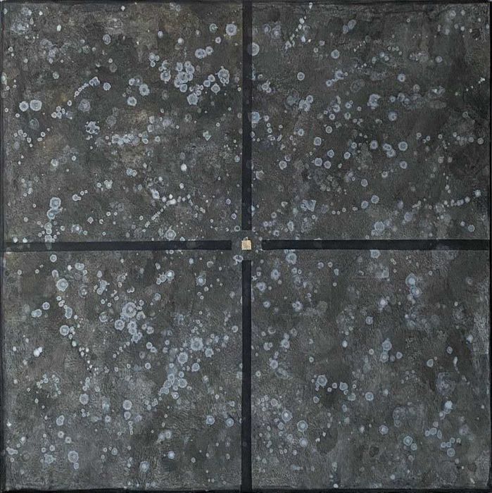 Minimalistyczny duży obraz - Jonasz Koperkiewicz - płótno 90x90
