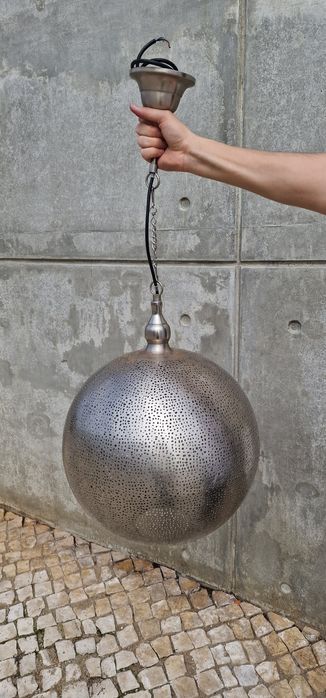 Candeeiro design metalico Marroquino de teto