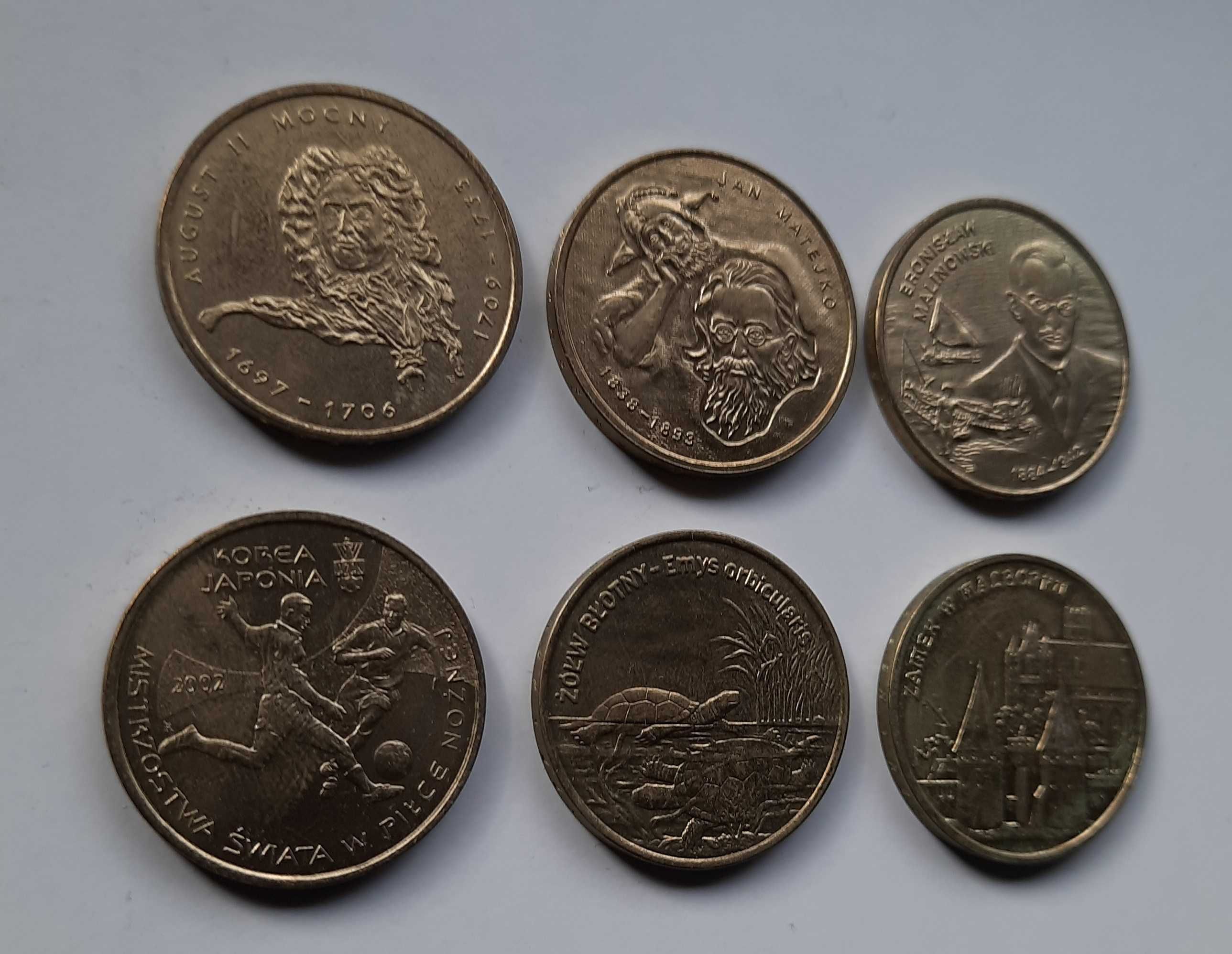 2zł GN 2002r. - zestaw 6 monet