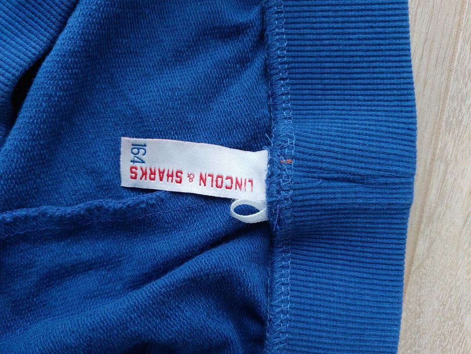 R.164 jak nowe spodnie dresowe 5.10.15 niebieskie offline