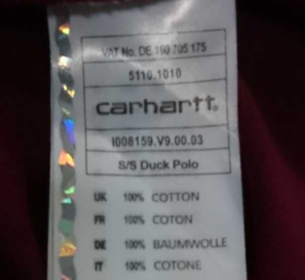 Футболка поло мужская Carhartt Duck Polo-оригинал