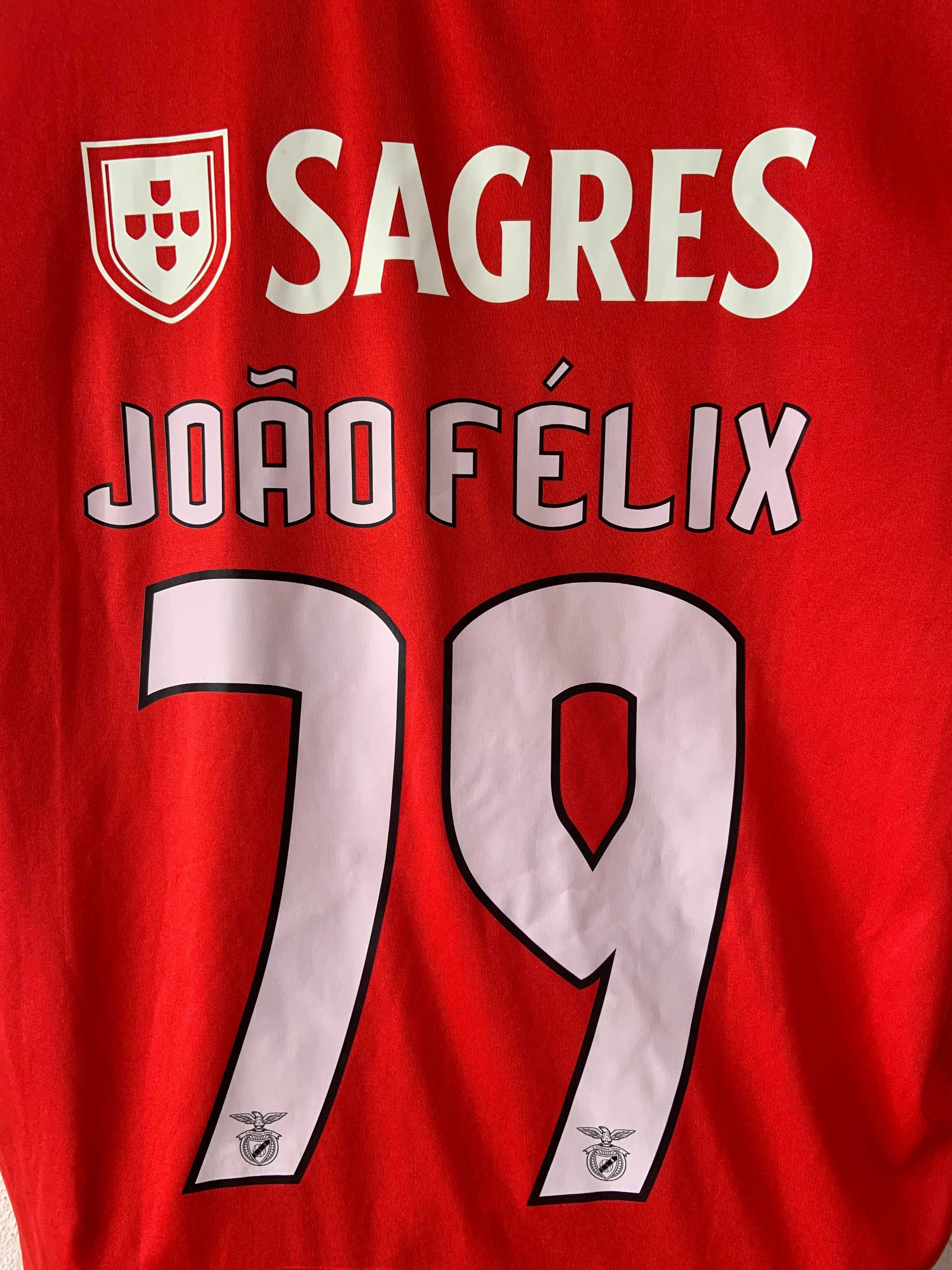 #79 Joao Felix SL Benfica 2018/2019 Football Jersey Adidas Size L