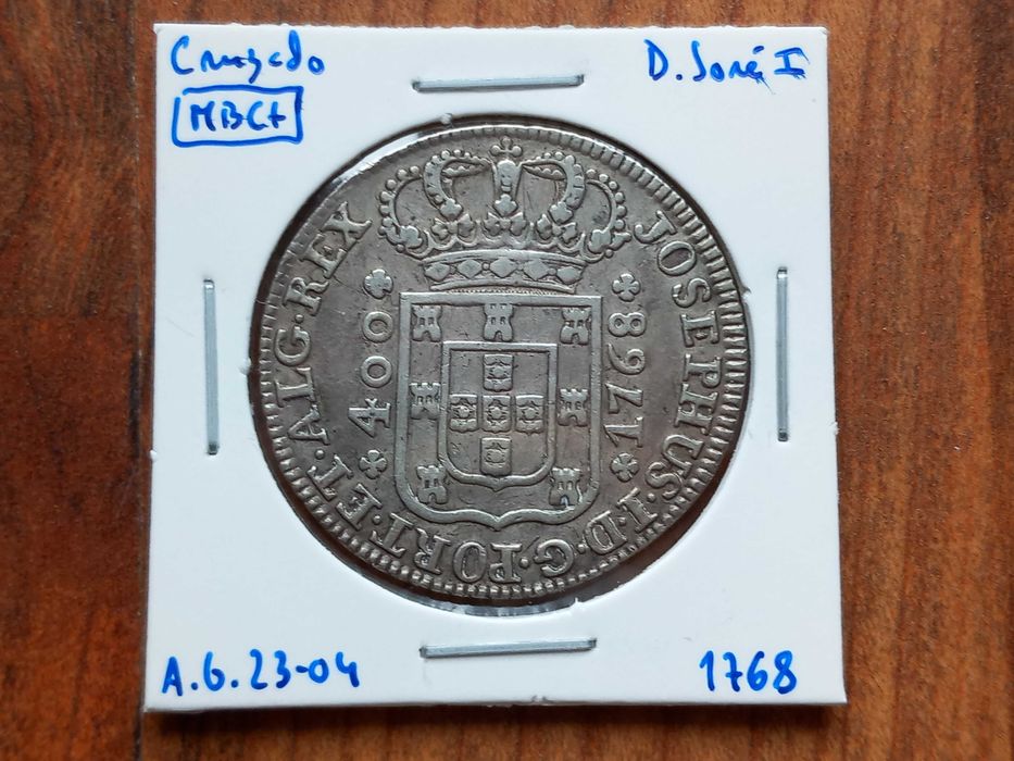 Moeda Cruzado 1768 D. José I  - MBC+