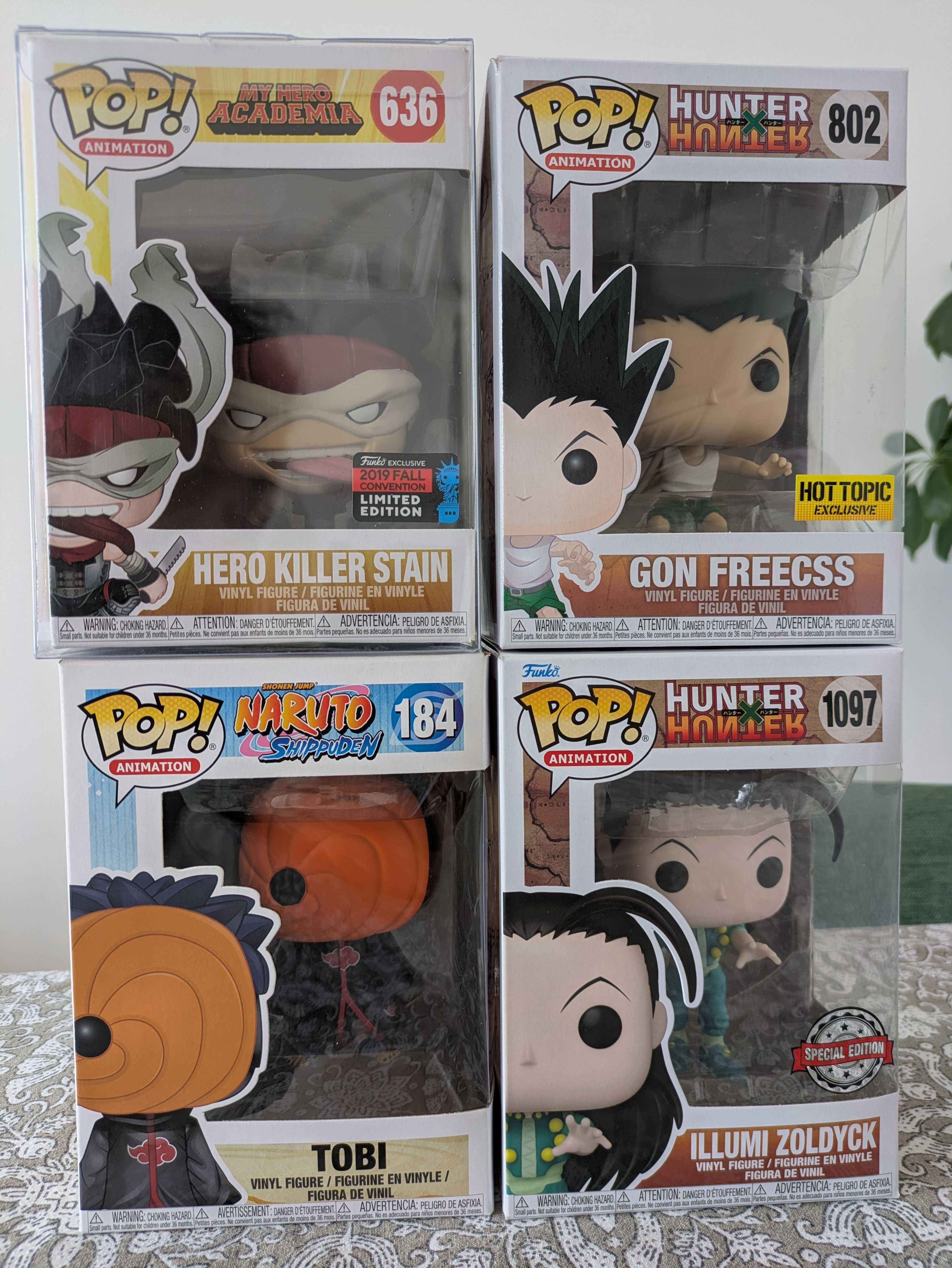Funko Pop - Anime (Naruto, Hunter x Hunter, My Hero)