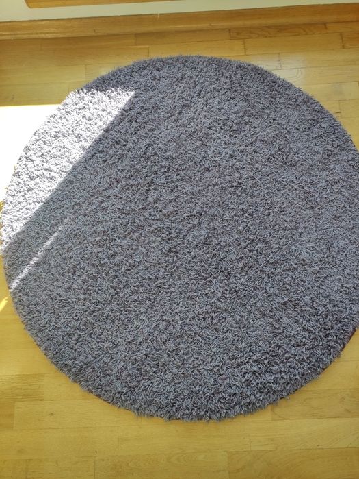 Okrągly fioletowy  dywan 150 cm