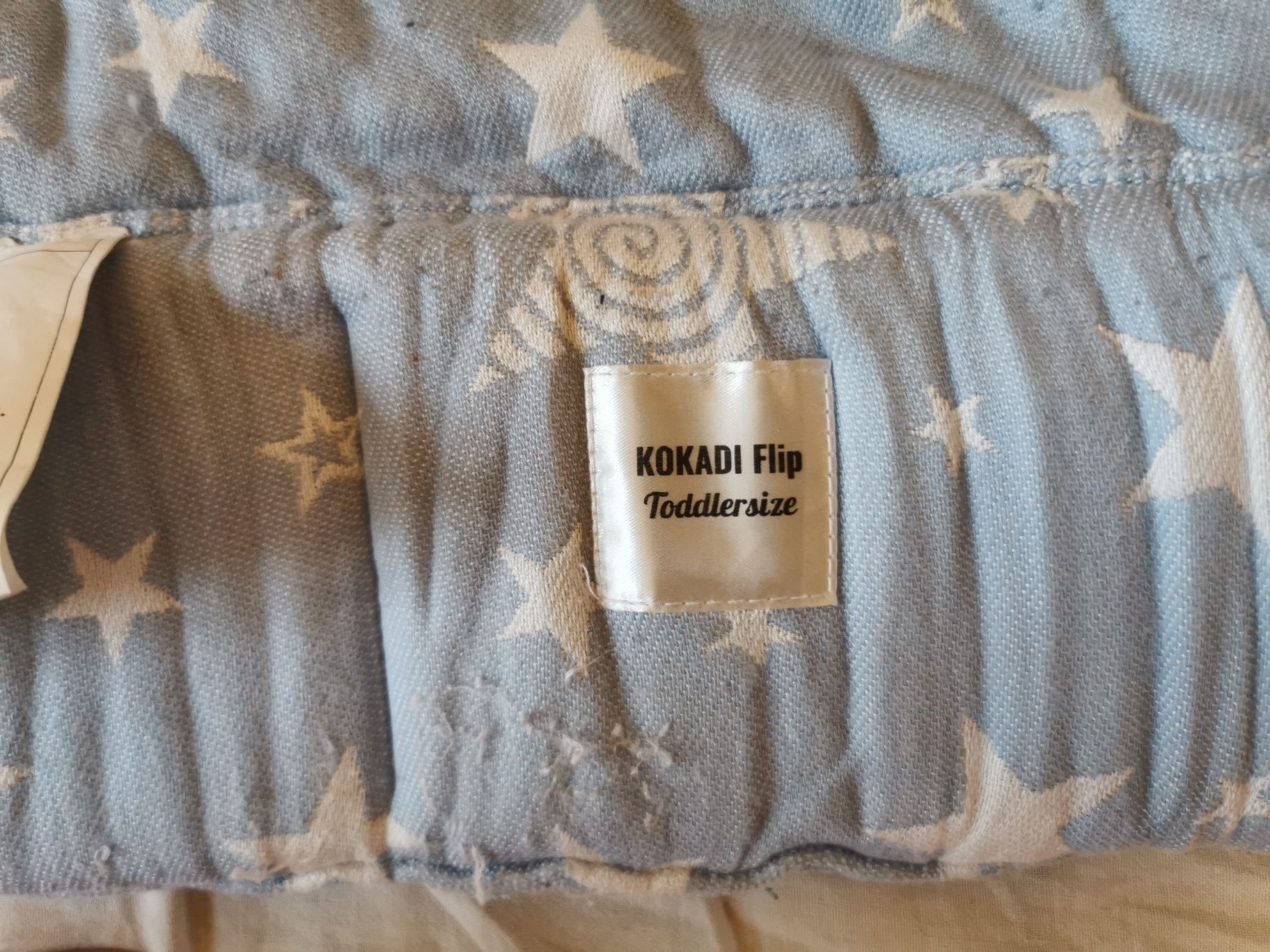 Nosidło kokadi flip błękitne, wysyłka bawełna od 3,5-15kg dla dziecka
