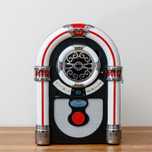 głośnik retro Jukebox – radio, CD, AUX, bluetooth, styl vintage + RGB