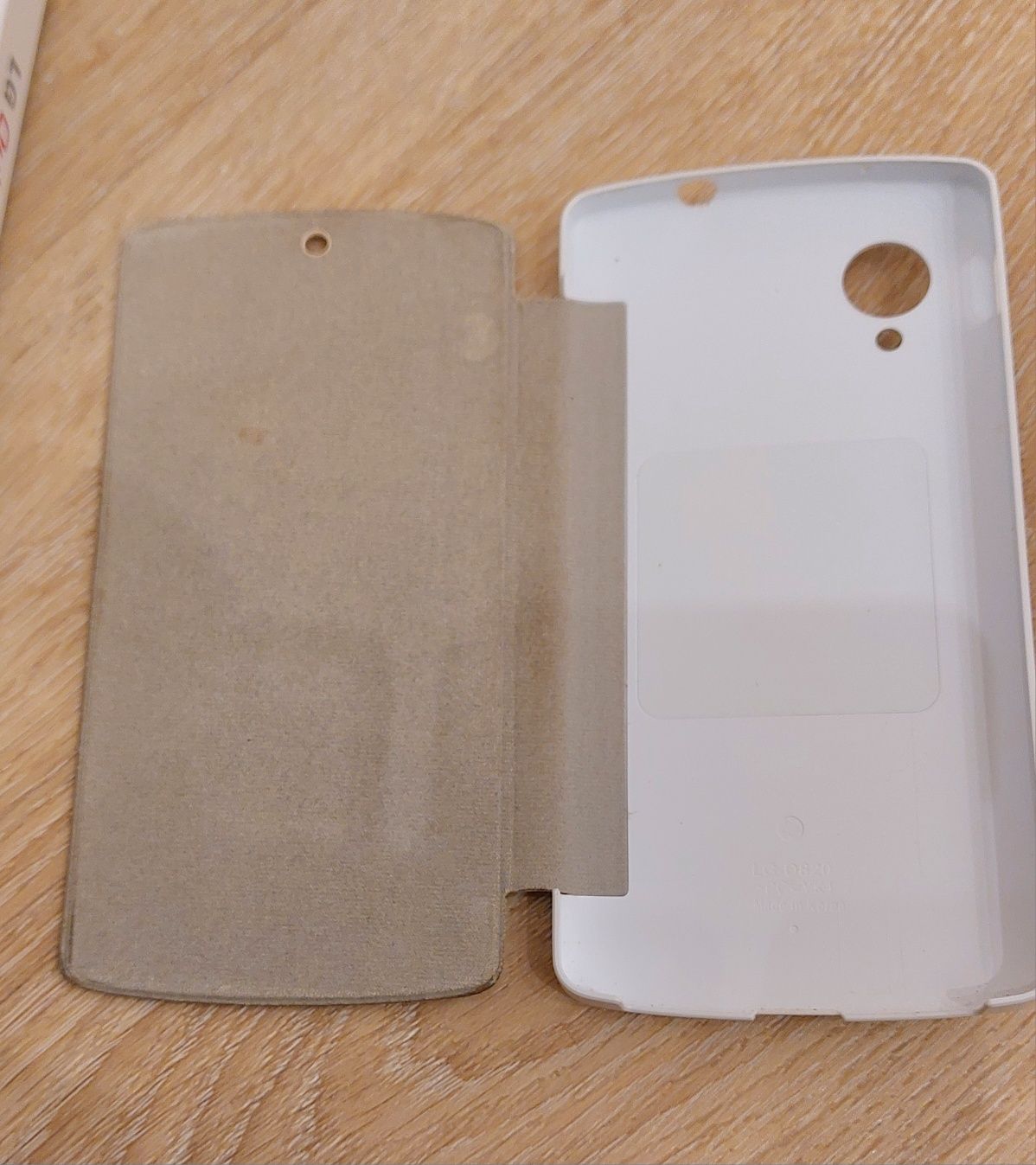 LG quick cover Nexus 5 etui z klapką białe