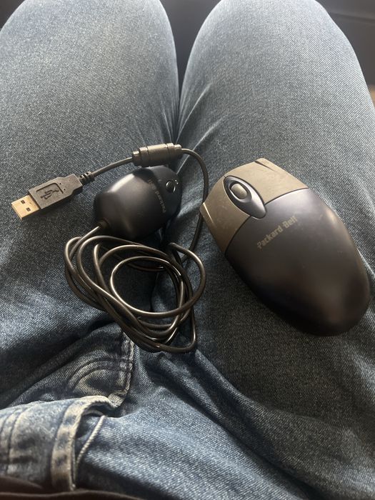 Mysz kulkowa bezprzewodowa packard bell PB-WB1 z nadajnikiem usb.