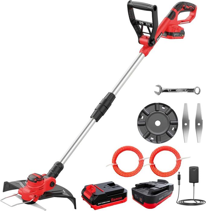 Roçadora | BAMSE | 8500 RPM | 2 Baterias 21V | Pega | Tubo Telescópico
