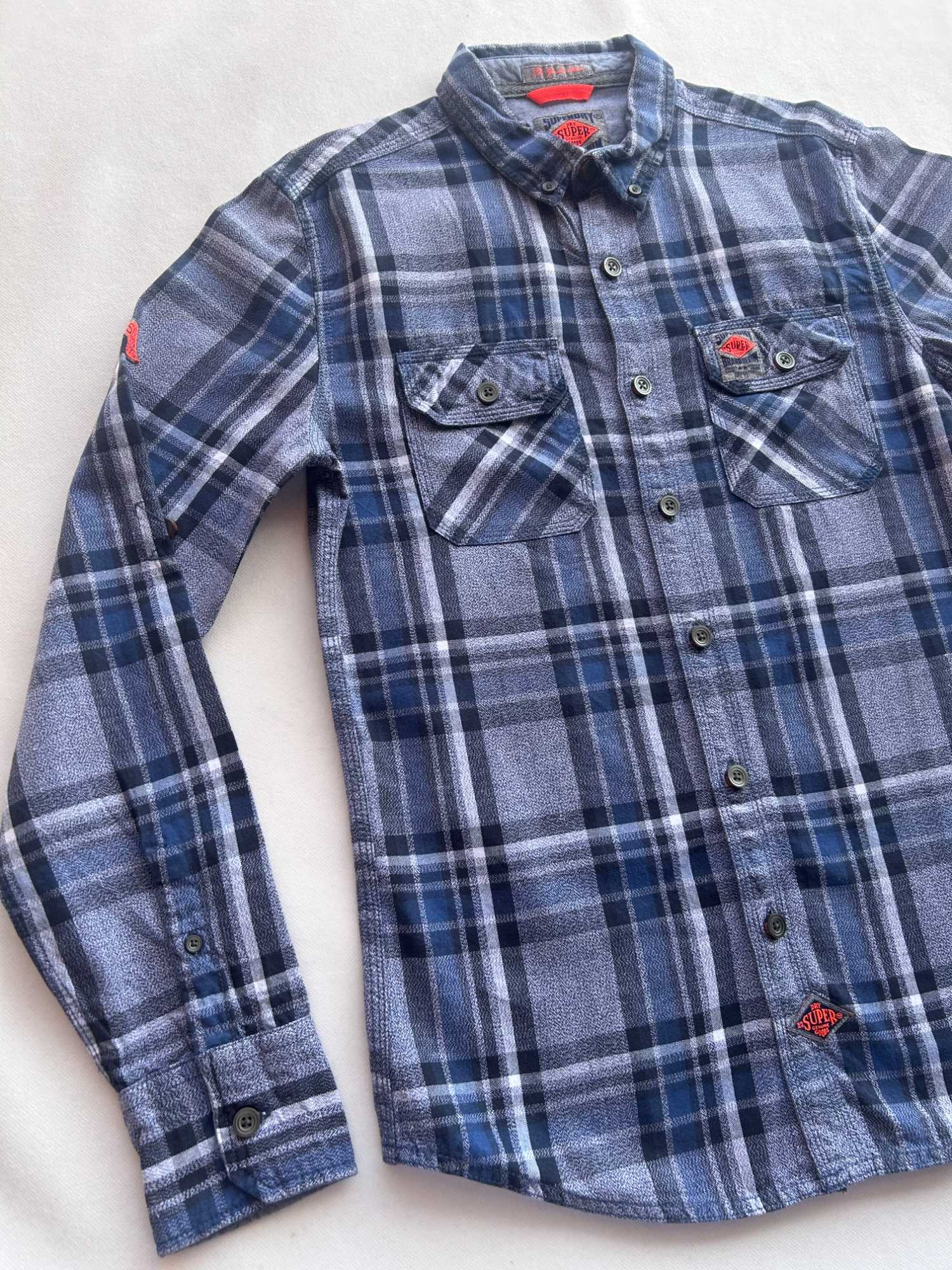 SuperDry _ Flanelowa koszula S _ 100% bawełna