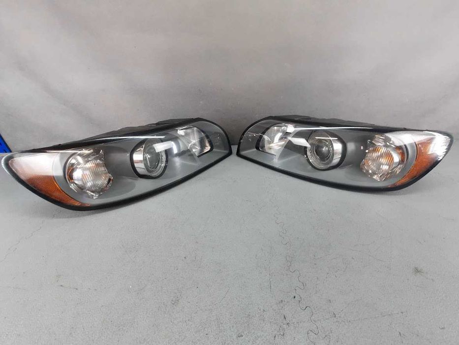 Volvo V50 S40 Lampy Przód Przednie Komplet Lewa + Prawa Ładne Europa