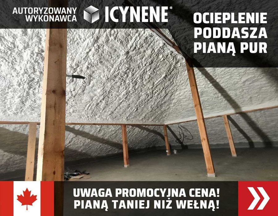Ocieplanie Pianą PUR Ocieplenie Poddasza Piana PUR Ocieplanie Celulozą