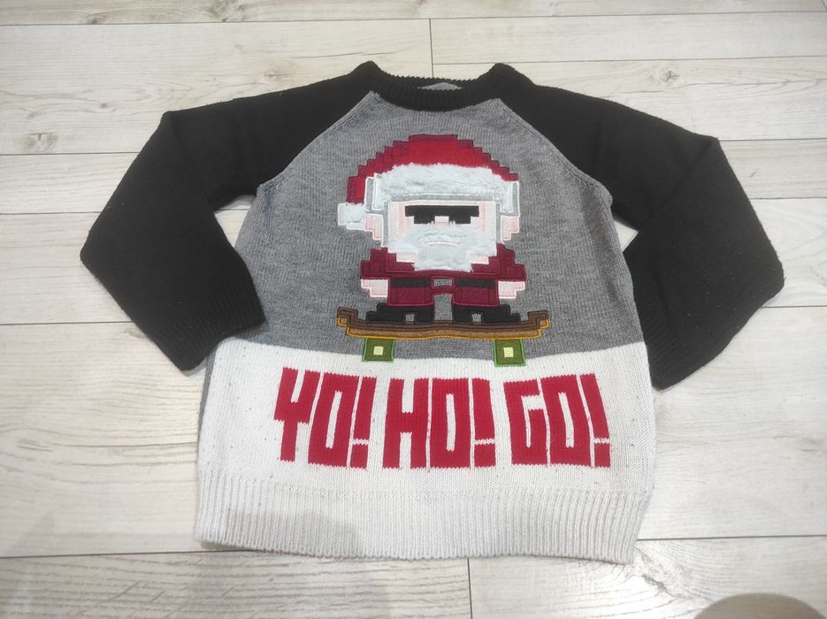 Chłopięcy sweter świąteczny Next