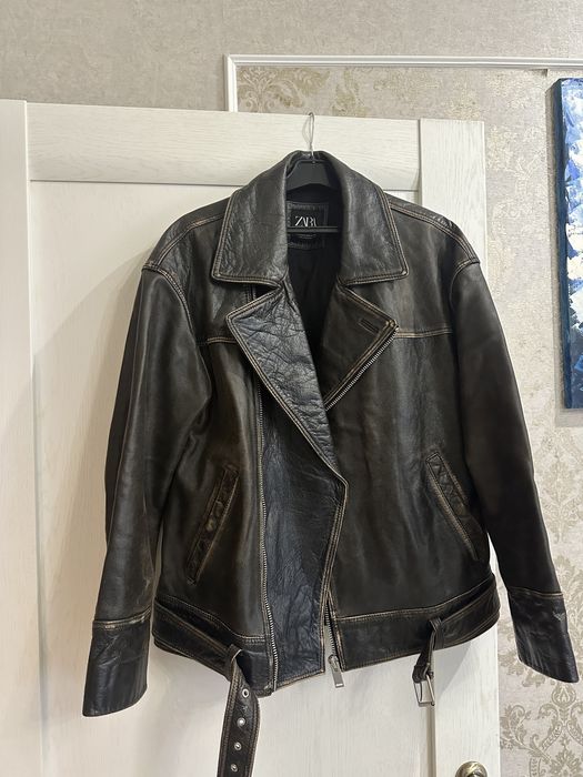 Косуха Zara,100% шкіра