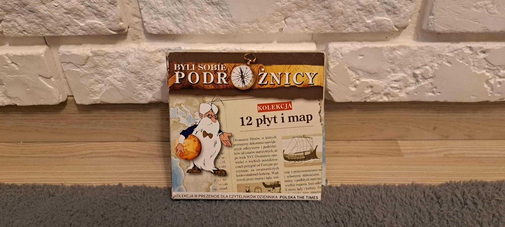 Byli sobie podróżnicy – komplet 12 płyt i map, edukacyjna kolekcja