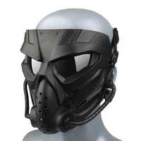 Máscara Tática para Proteção Facial Outdoor Paintball Capacete Militar