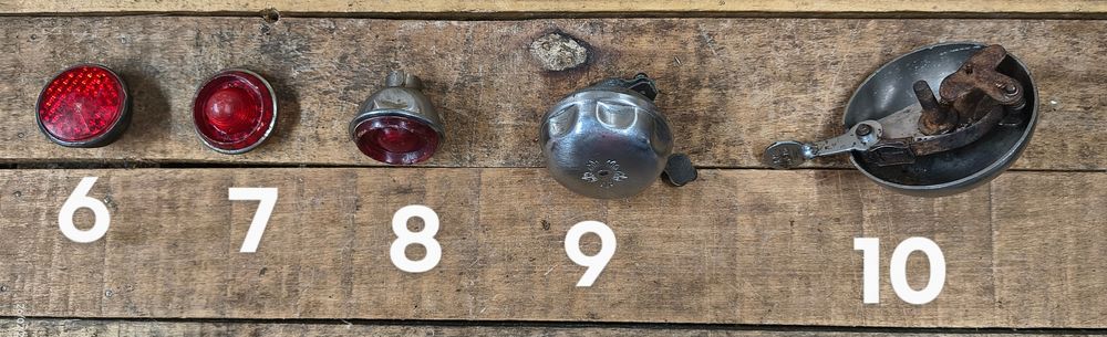 Campainhas,ivol,sotam,farolins, seletor Sturmey Archer, pasteleira