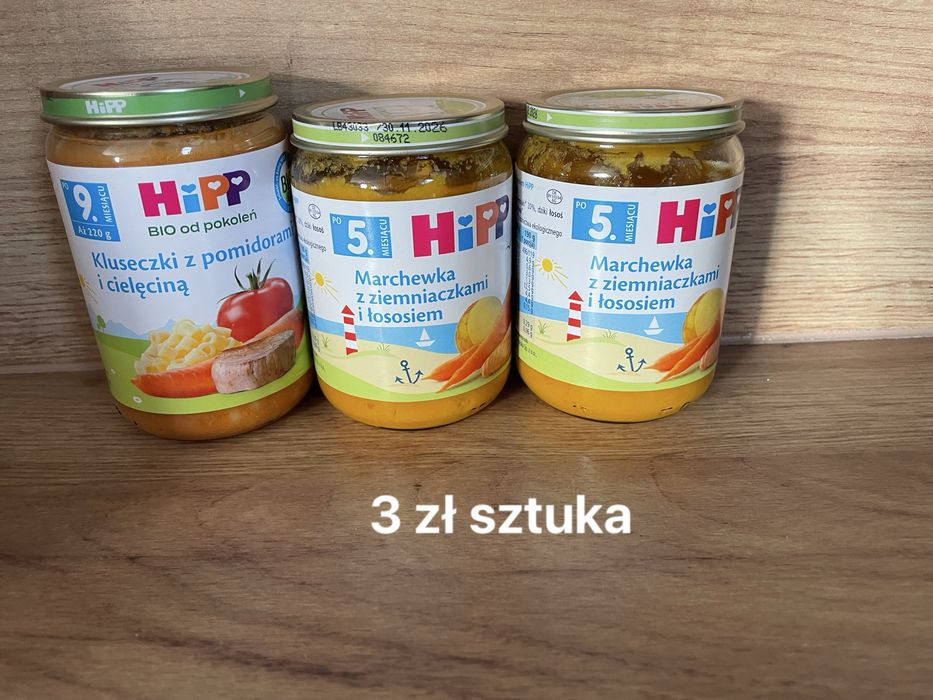 słoiczki dla niemowlat gerber, hipp, baby dream