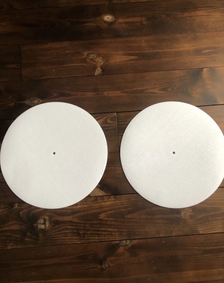 2x Slipmat slipmata turntable HHV gramofon + coasters