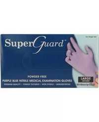 Super Guard rękawice nitrylowe bezpudrowe r L fioletowe 100 szt