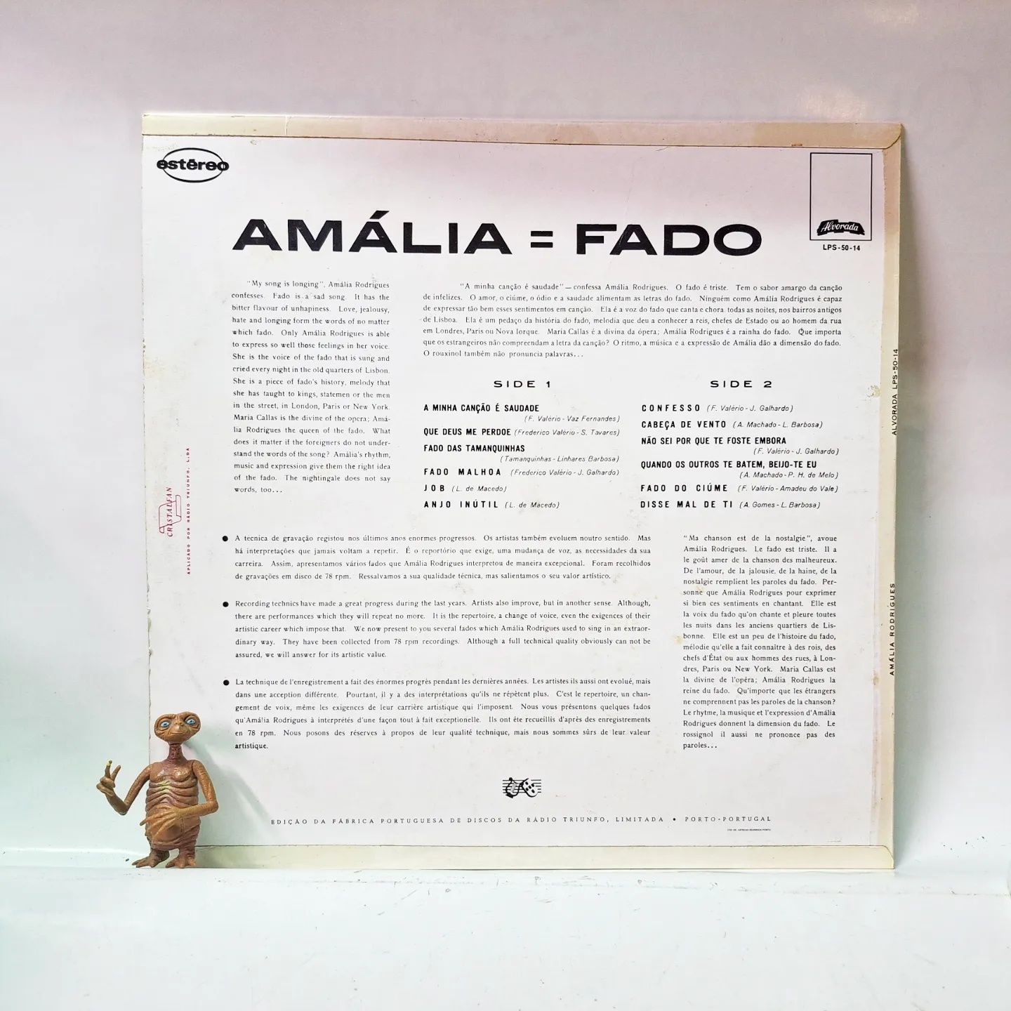 Disco de vinil Amália Rodrigues 

LP / 33 r.p.m

8,50 €