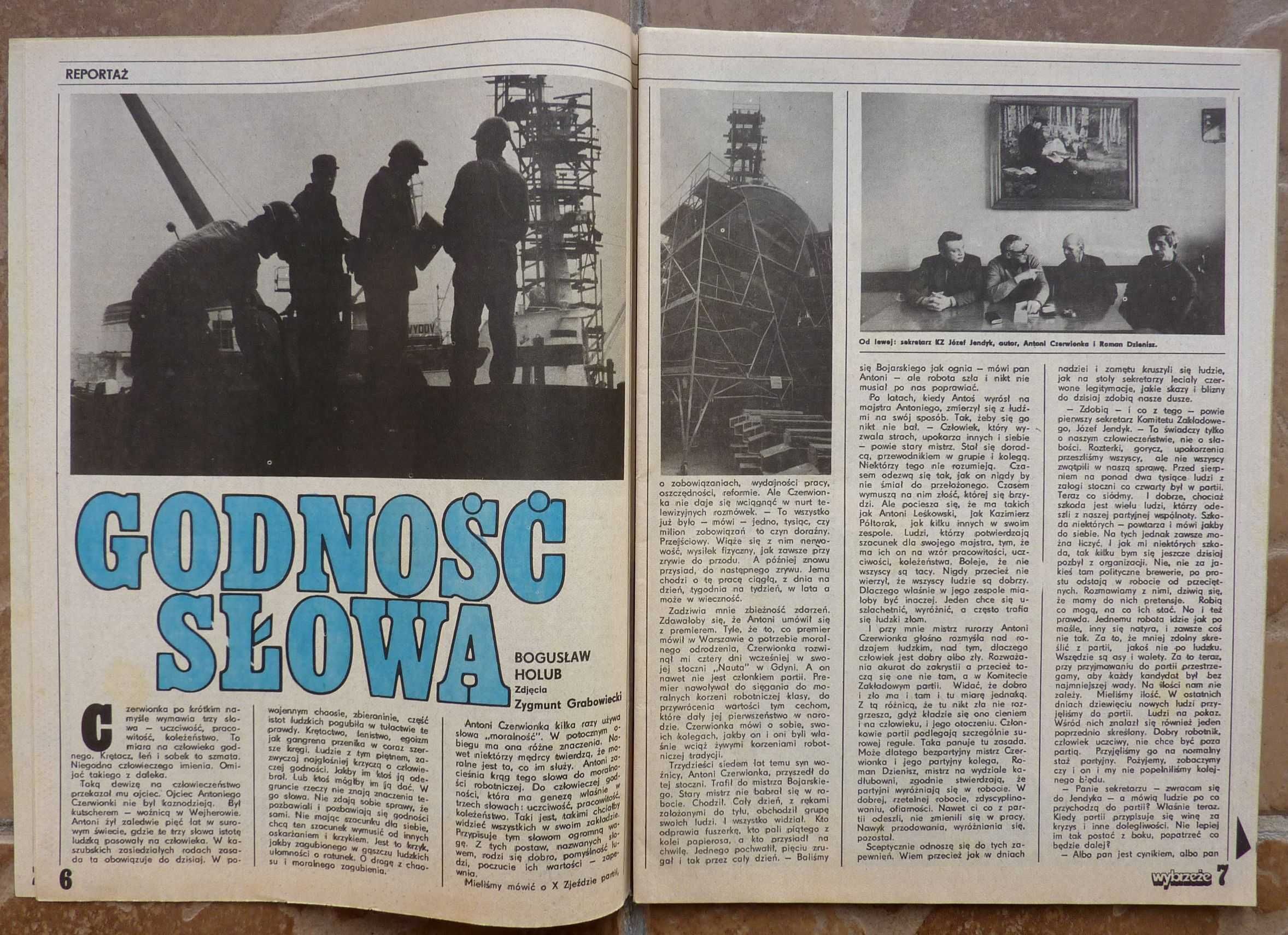WYBRZEŻE tygodnik nr 17/1986 - plakat - zespół SAXON
