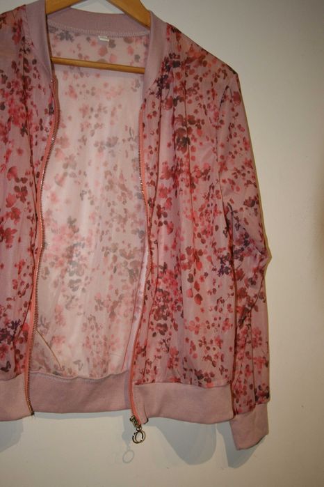 Casaco Flores Transparente - NOVO