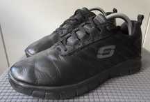 Damskie,skorzane sneakersy Skechers w super stanie