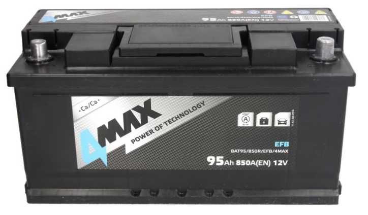 Akumulator JENOX 4MAX EFB 12v 95ah 850a P+ Radom,  WYSYŁKA free