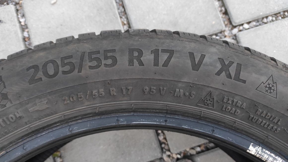 2 x opony zimowe Continental WinterContact TS 870 P 205/55 R17 91V