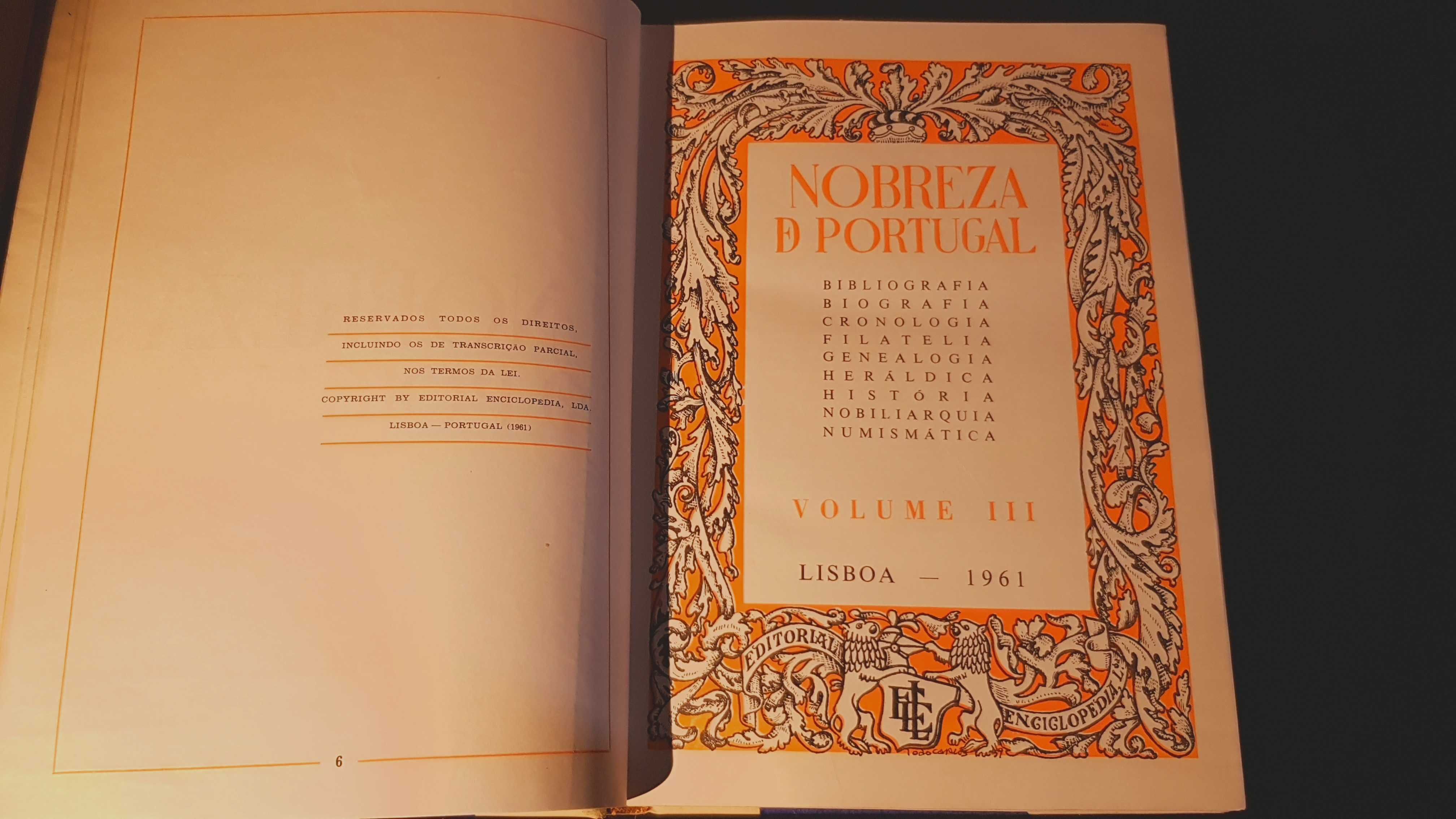 [3 Volumes] A Nobreza em Portugal