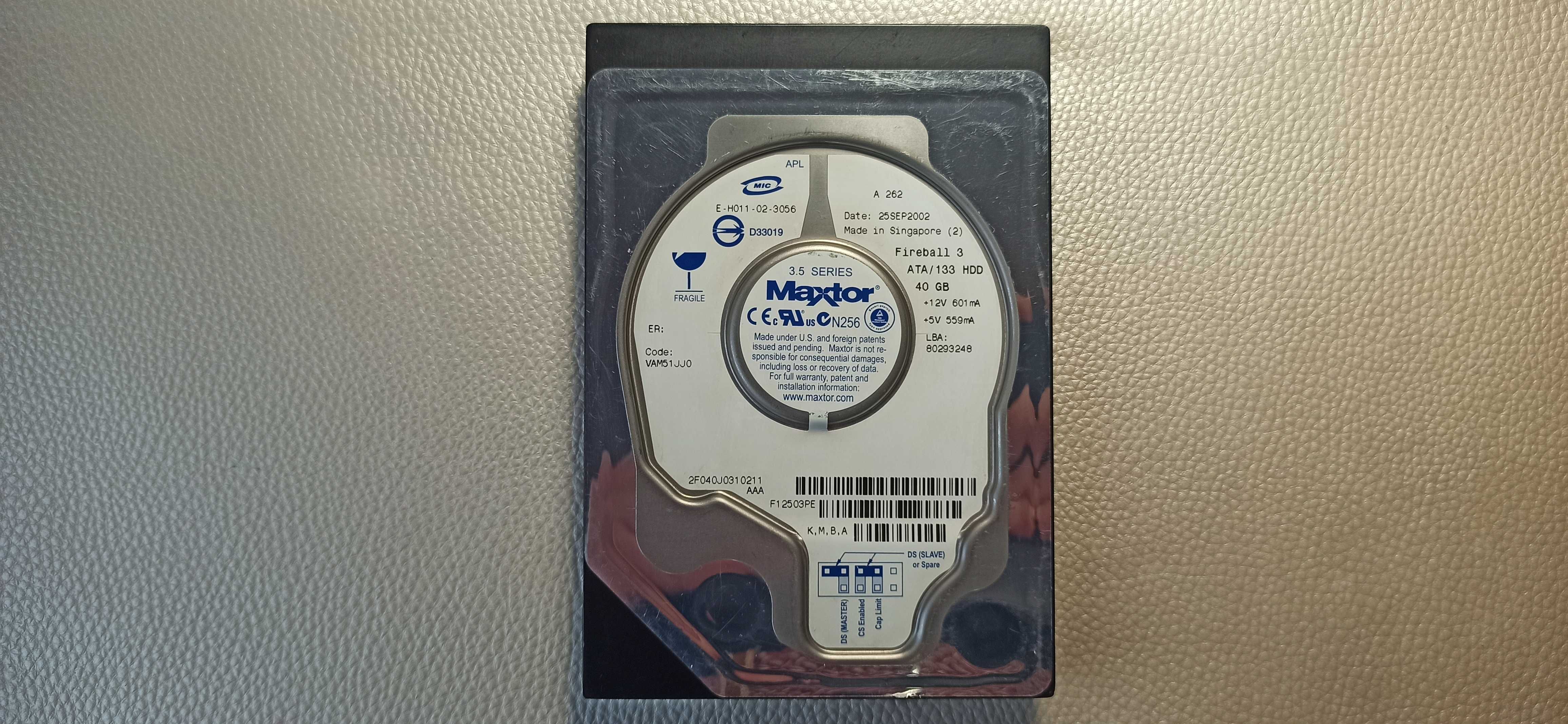 Dysk HDD Maxtor Fireball 3 40 GB ATA/133 sprawny