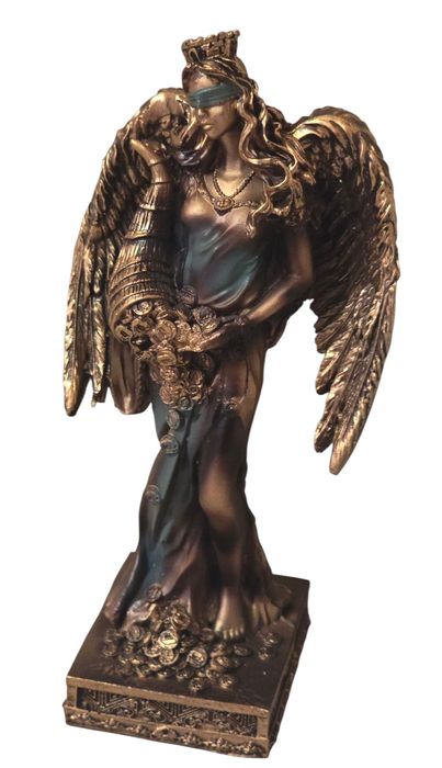 Figurka żywiczna Grecka bogini dobrego losu, bogactwa. Nowa.