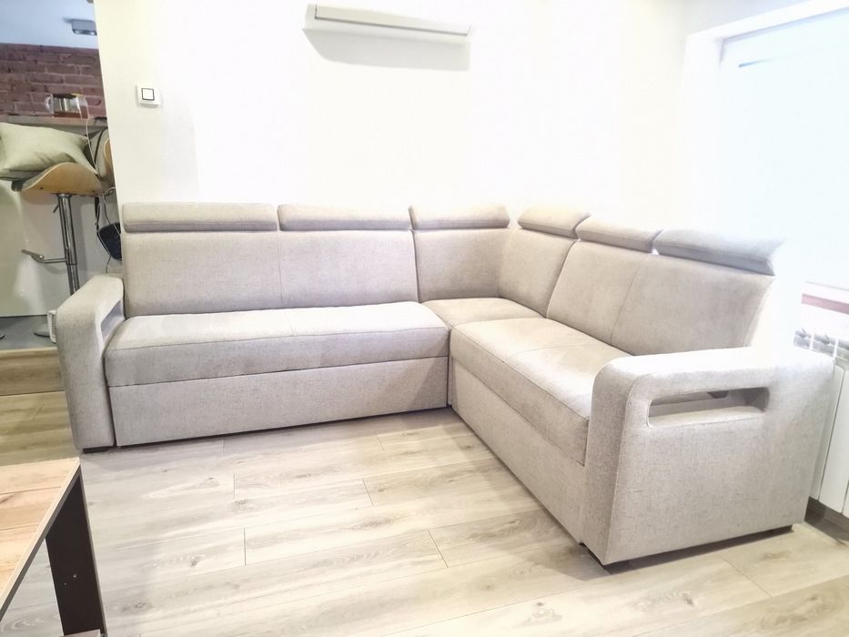 Narożnik kanapa sofa z funkcja spania