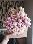 Bukiety ze świec w kopercie flowerbox świece sojowe