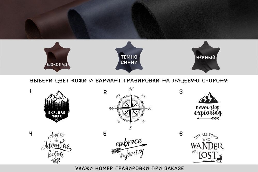 Стильний шкіряний гаманець - чоловіче портмоне.