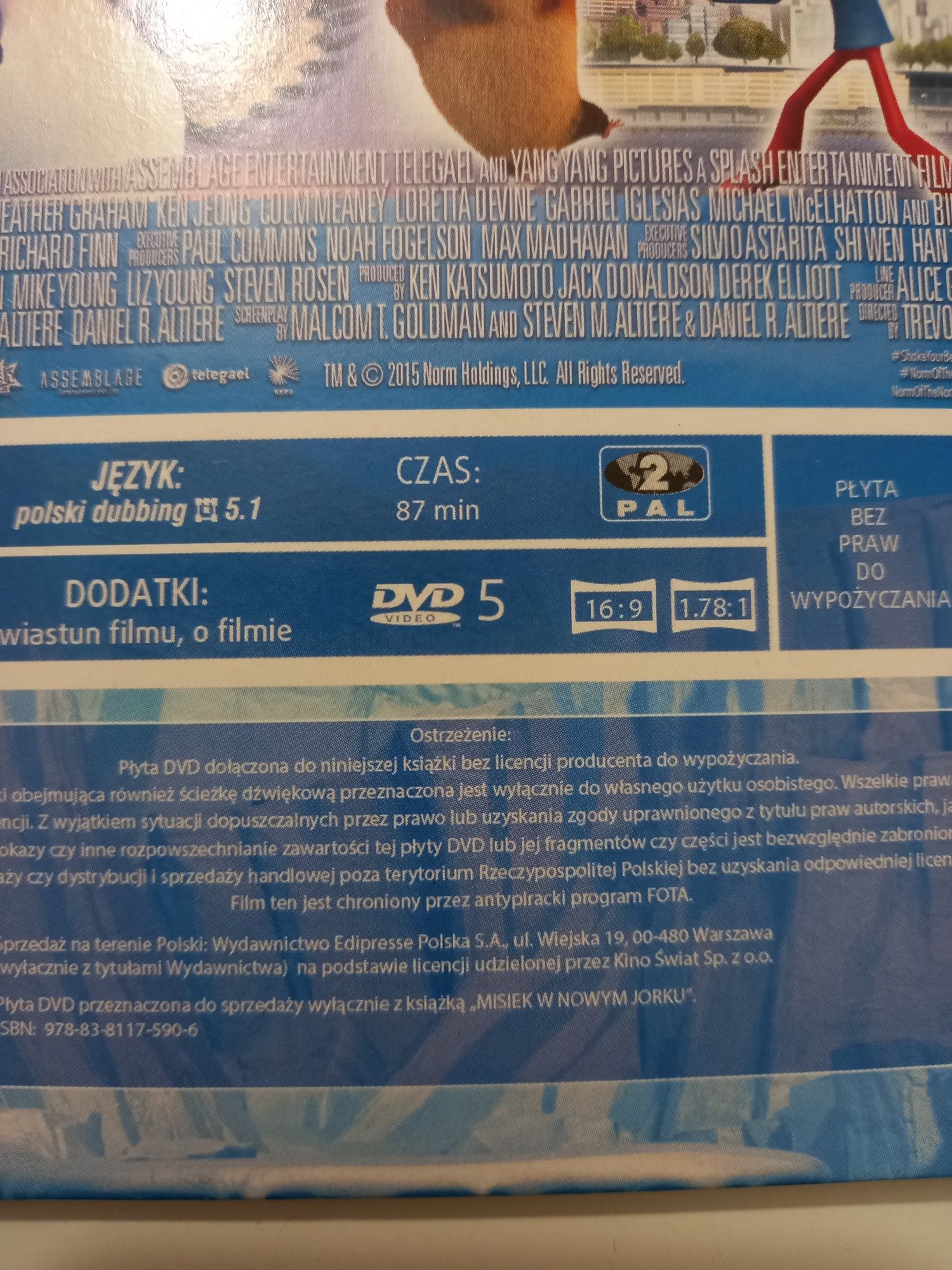 Misiek w Nowym Jorku. Polski dubbing DVD
