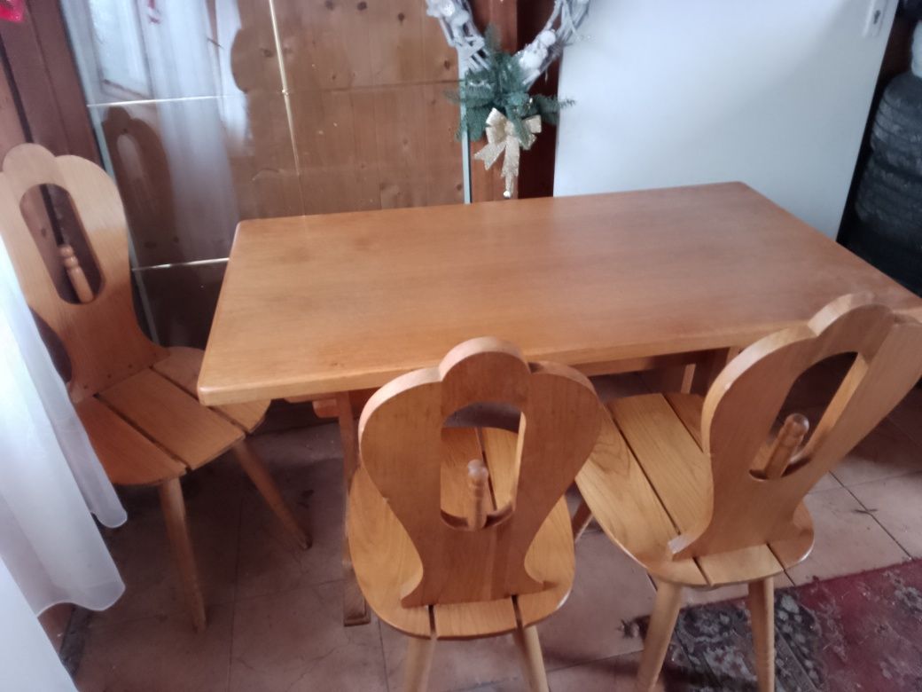 Ława PRL stół krzesła