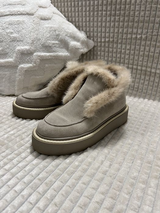 Уги замшеві з норкою