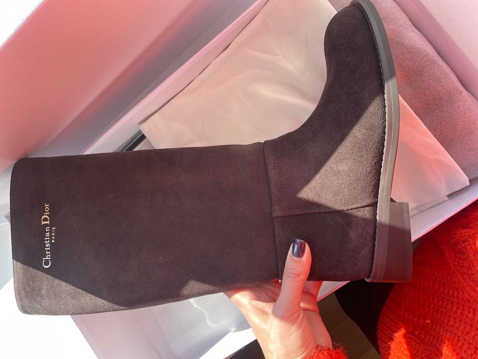 Чоботи замшеві Christian Dior