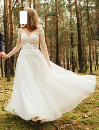Suknia ślubna (36, 160cm wzrostu)