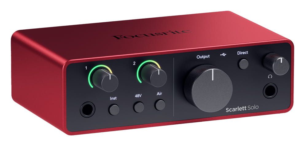 Focusrite Scarlett Solo 4th Gen interfejs audio USB duży pakiet softu