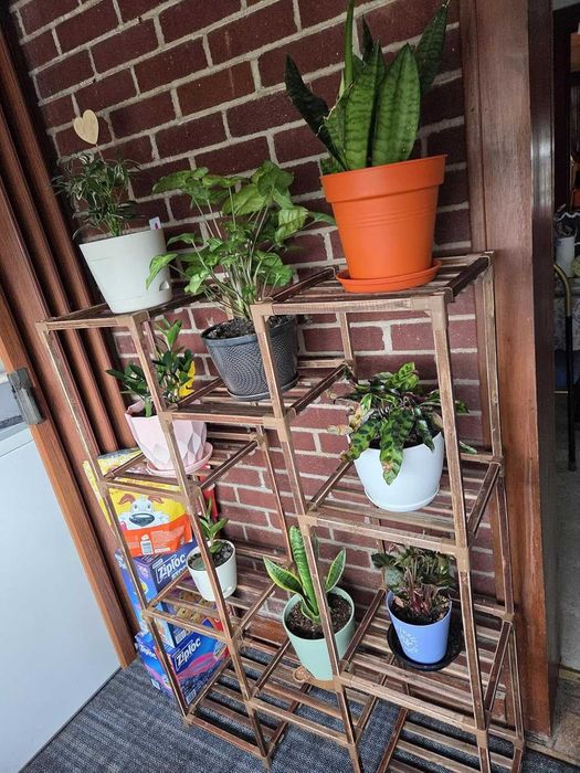 Duży kwietnik stojak na kwiaty na 10 doniczek dom ogród taras półki