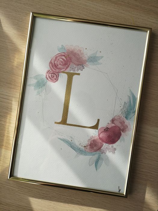 Obraz Plakat Litera imienia a4