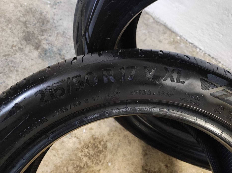 4 opon letnie Continental  215/50 R17 95 V XL Ekstra Load